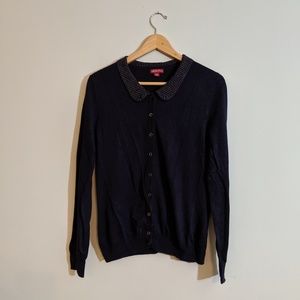 Merona cardigan with Peter pan Collar